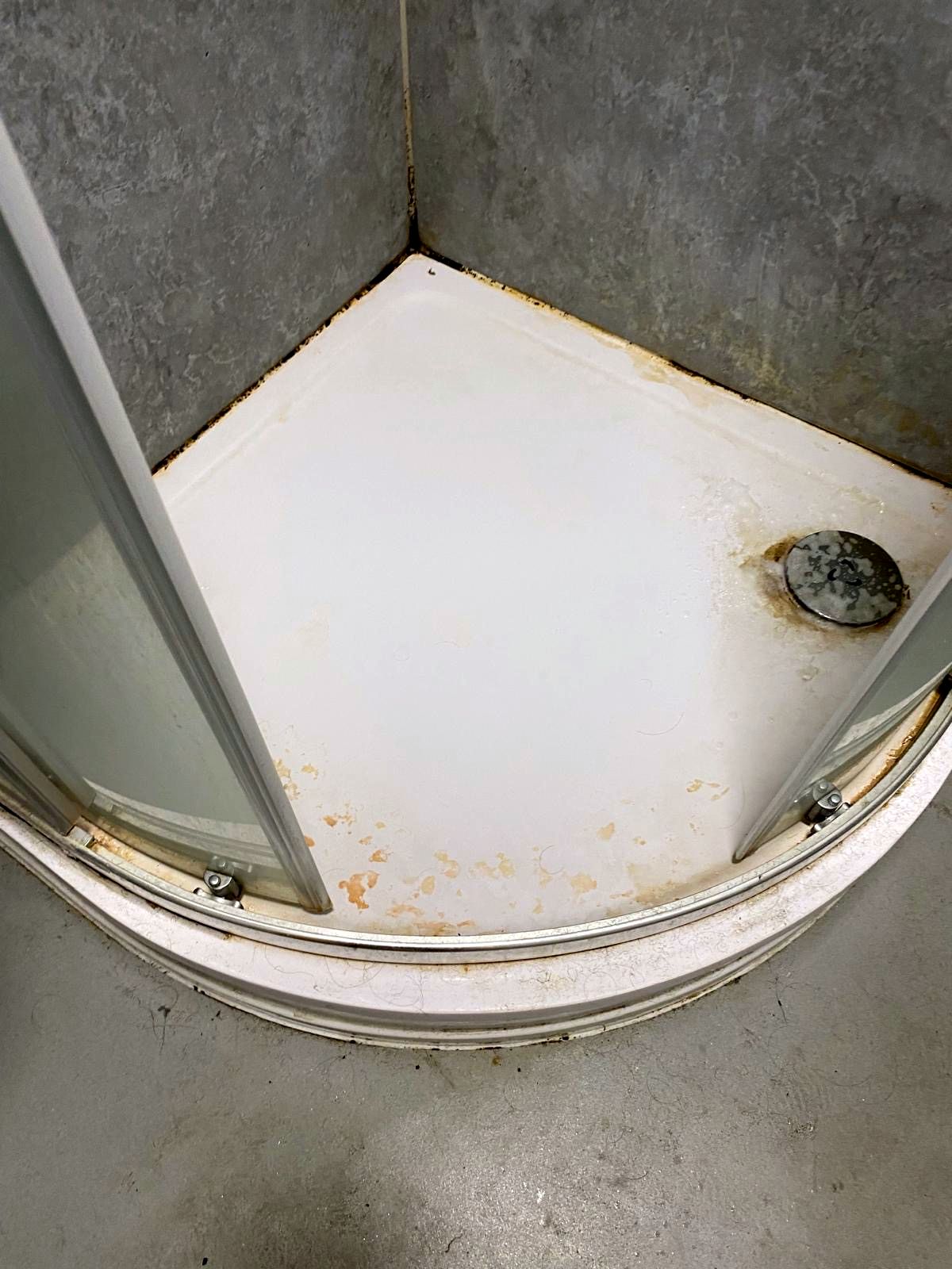 Before: Shower tray