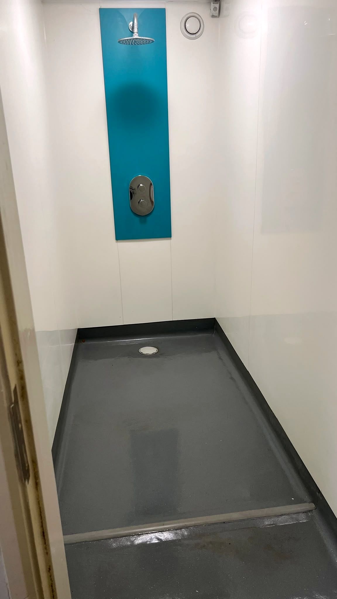 After: Communal wet room